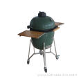 Ceramic Kamado Grill With Stainless Steel Carts